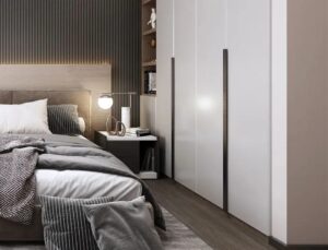 What are the benefits of using concealed handles in cabinet design?