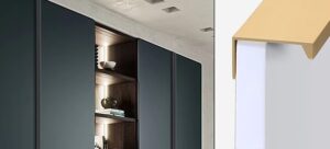 What are the benefits of using hidden cabinet handles?