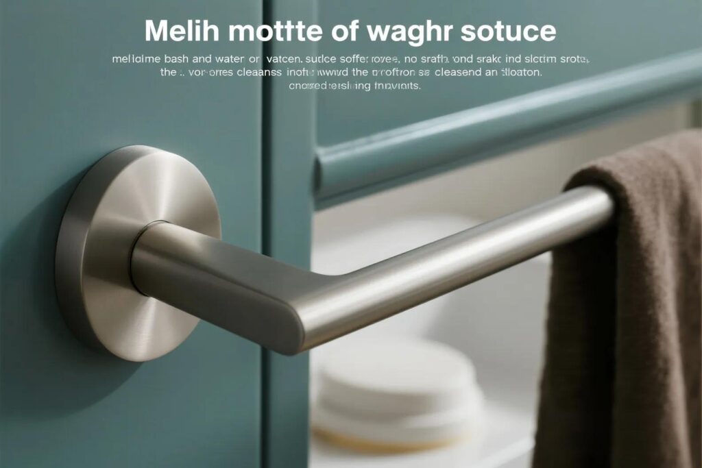 cleaning brushed chrome handles alt with keywords